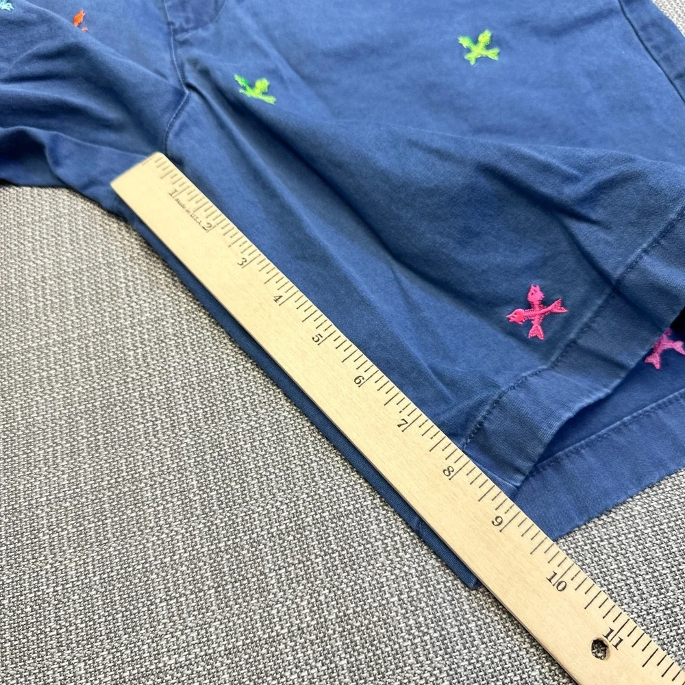 Vineyard Vines Shorts Mens 32 Chino Embroidered Oars Preppy Blue Coastal‎